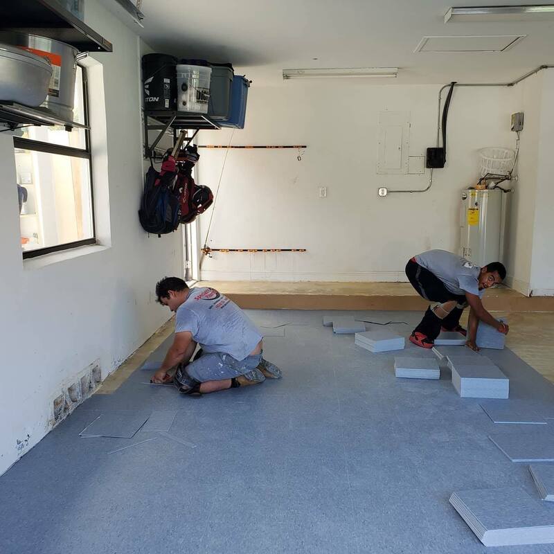Flooring installers